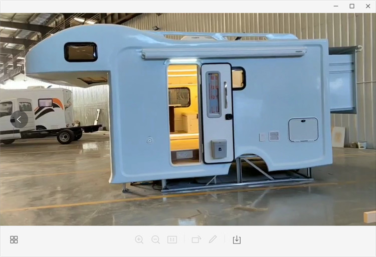 Подгонянное украшение белого тела раковины туриста роскошное собирая коробку RV установило