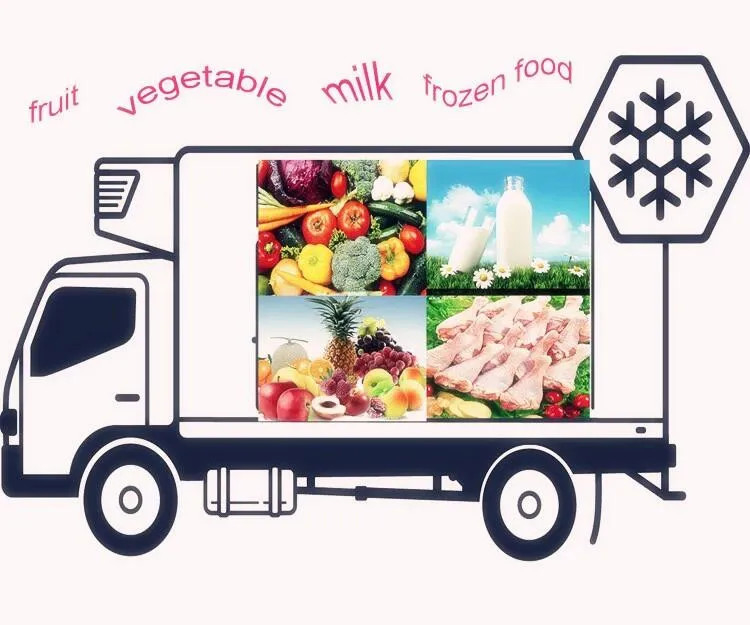 Тележка замороженных продуктов JAC тележка 10 тонн Refrigerated для перехода замороженных продуктов