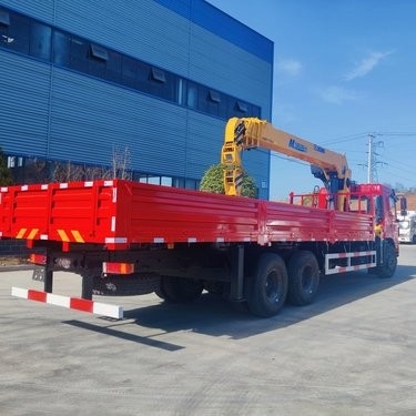 6*4 Boom Dongfeng прямой телескопический грузовик монтированный краном для тяжелых подъемных работ