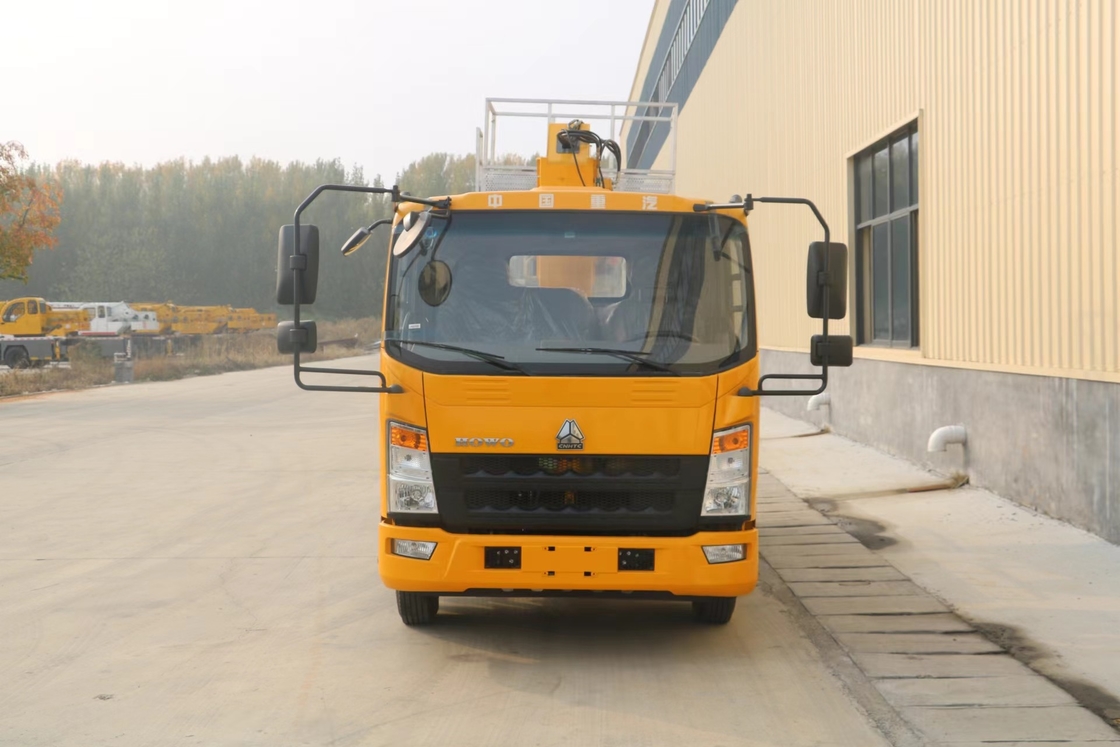 Телескопическая воздушная платформа грузовик 21 метр HOWO бренд Boom Lift Cherry Picker Truck