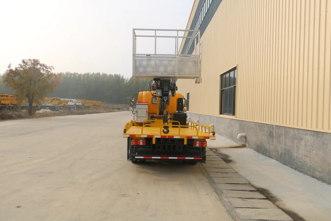 Телескопическая воздушная платформа грузовик 21 метр HOWO бренд Boom Lift Cherry Picker Truck