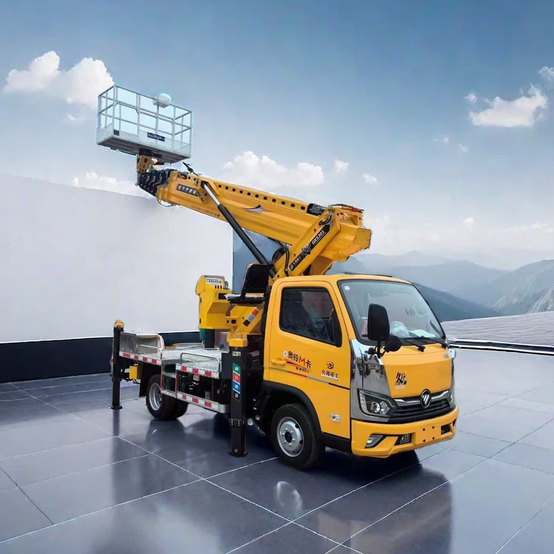Китайский Foton 4*2 Воздушный рабочий грузовик 24 метра складная рука 115 л.с.