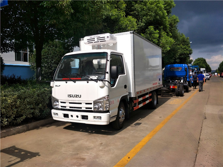 Япония 4*2 ISUZU холодильная коробка грузовик ПТО система 5 тонн морозильный грузовик