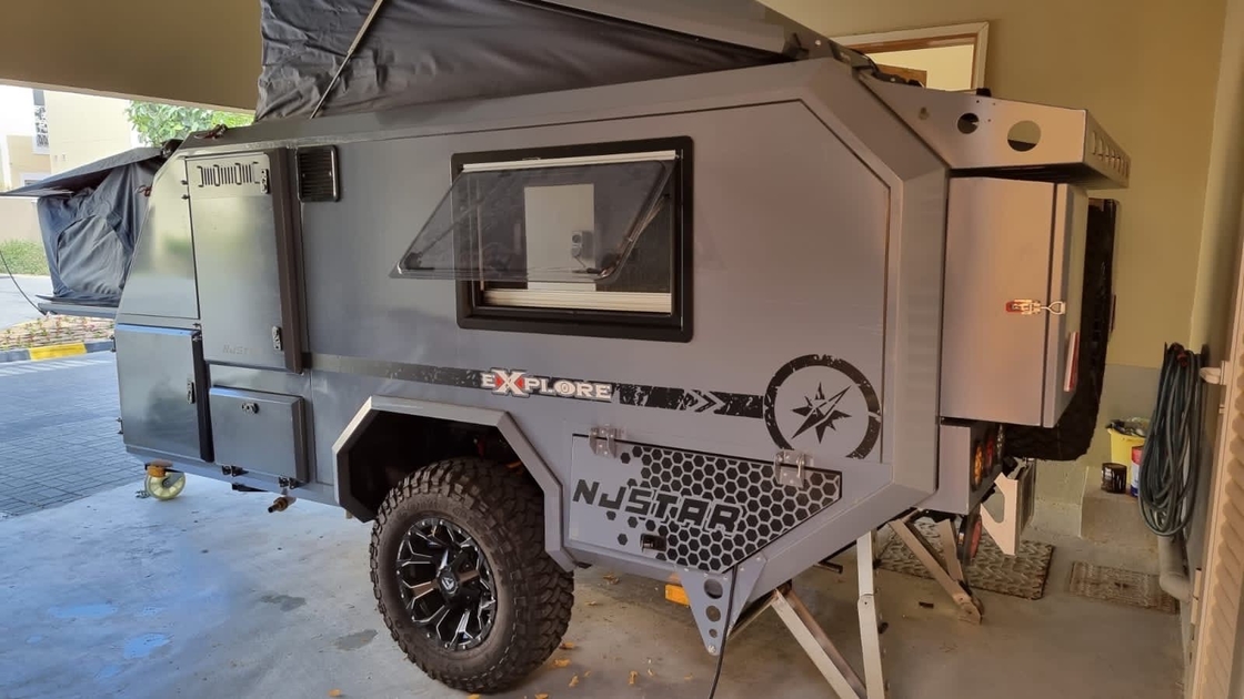 16ft Off Road Folding Camper Trailer с вместимостью 2 взрослых и 2 детей