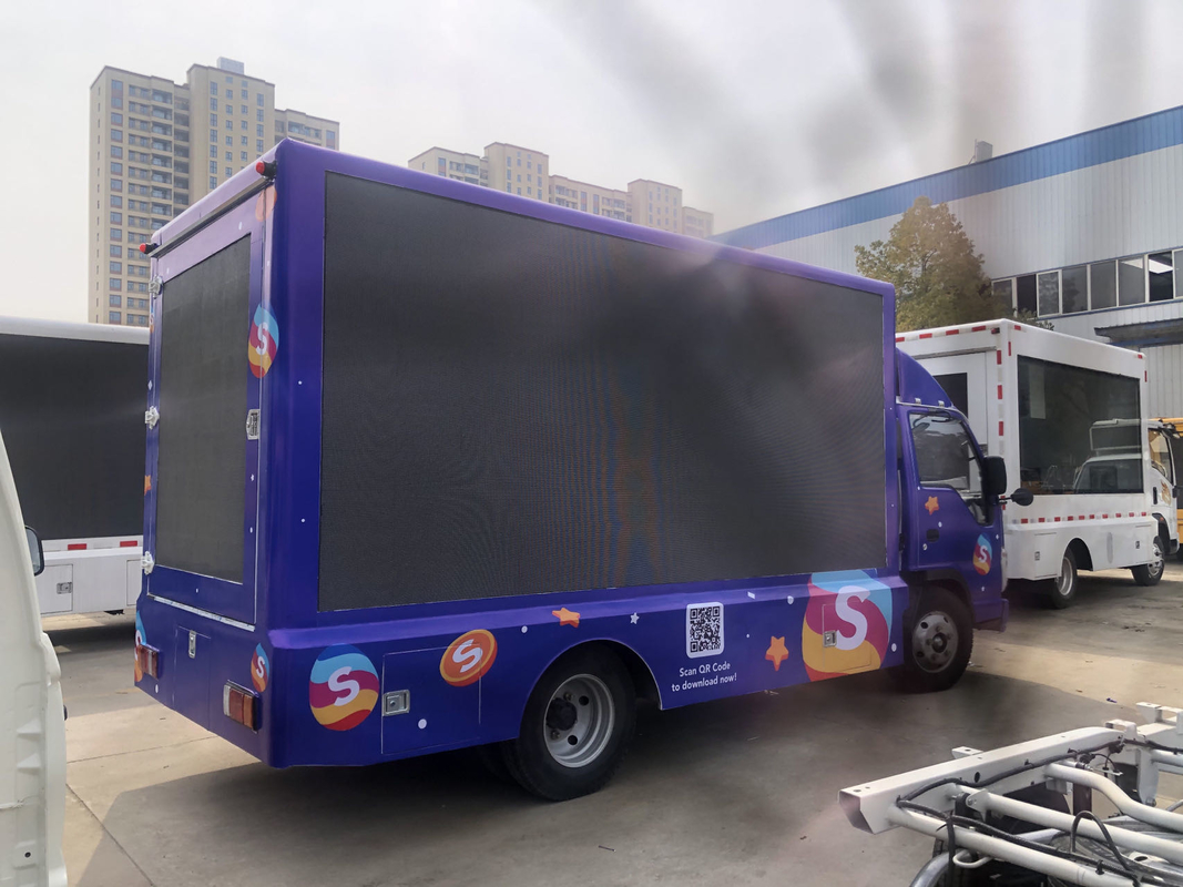 P4 5 6 Isuzu Mobile LED Display Truck 4X2 95 км/ч Мобильный мини-грузовик