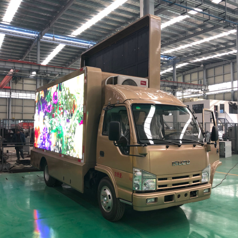 Isuzu 4×2 P6 Digital LED Billboard Truck 192*192mm 3 стороны Высокая яркость