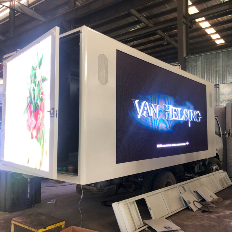 Подгонянная коробка экрана СИД 12ft/14ft/16ft/18ft P4 цифров для установленной тележки