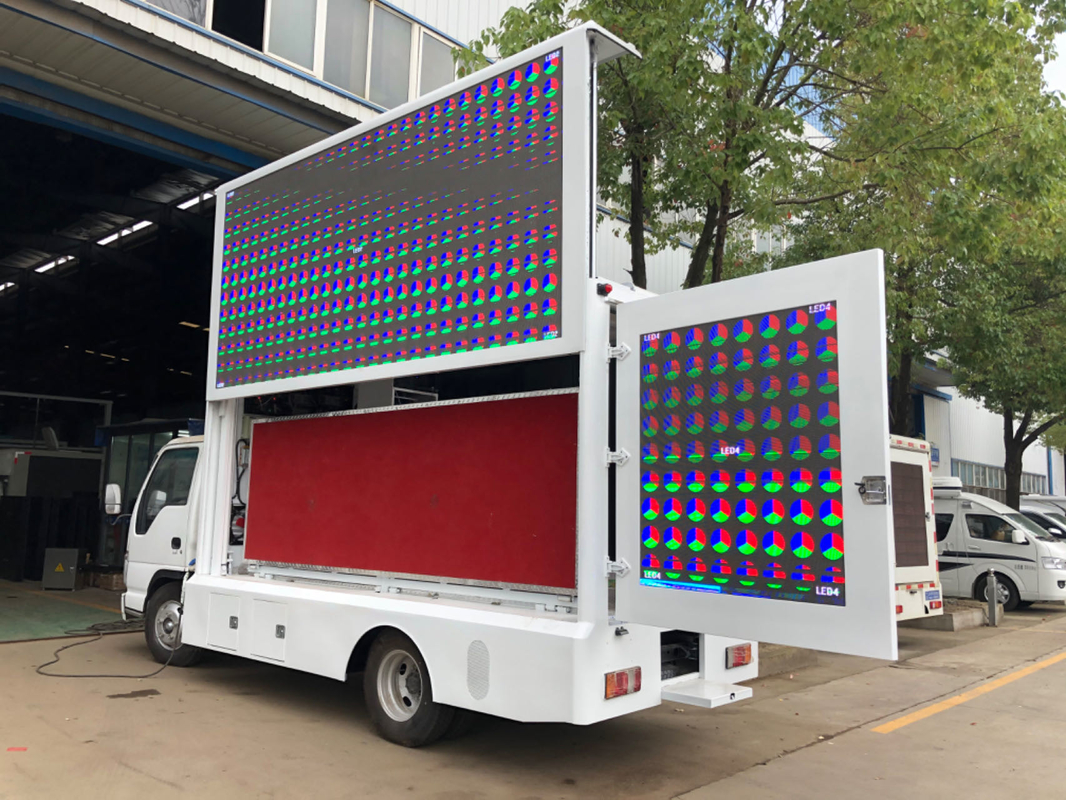 Isuzu Led Display Box Truck Pixel Pitch 8mm Мобильный светодиодный экран Billboard Truck Рекламный светодиодный грузовик В продаже