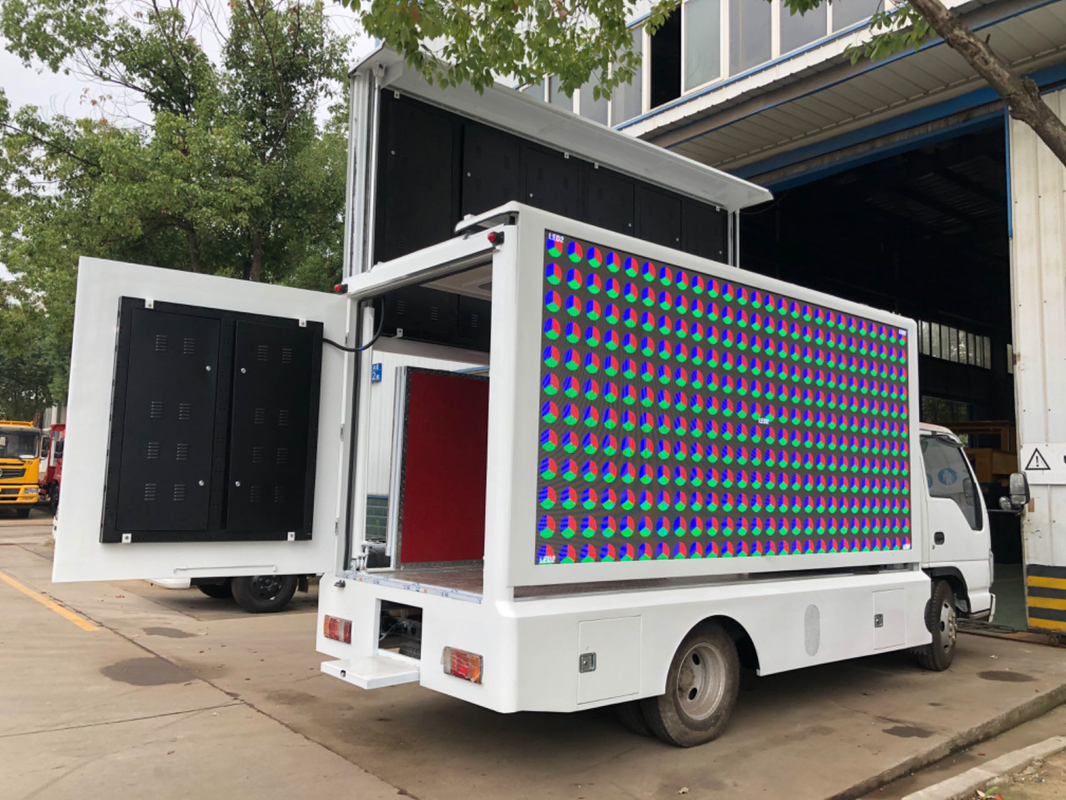 Isuzu Led Display Box Truck Pixel Pitch 8mm Мобильный светодиодный экран Billboard Truck Рекламный светодиодный грузовик В продаже