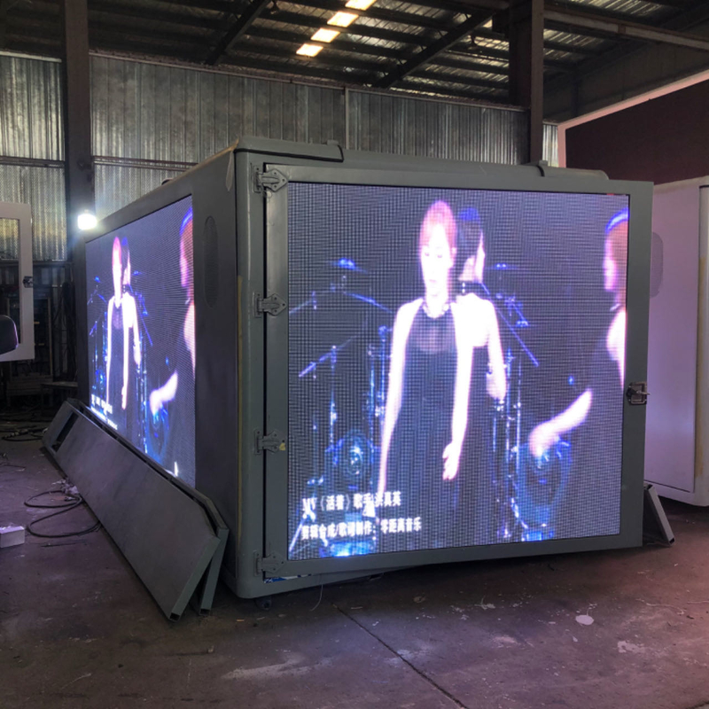 12.5ft*5.6ft P4 P5 P6 Внешний светодиодный дисплей Billboard Box 2500kg вместимость