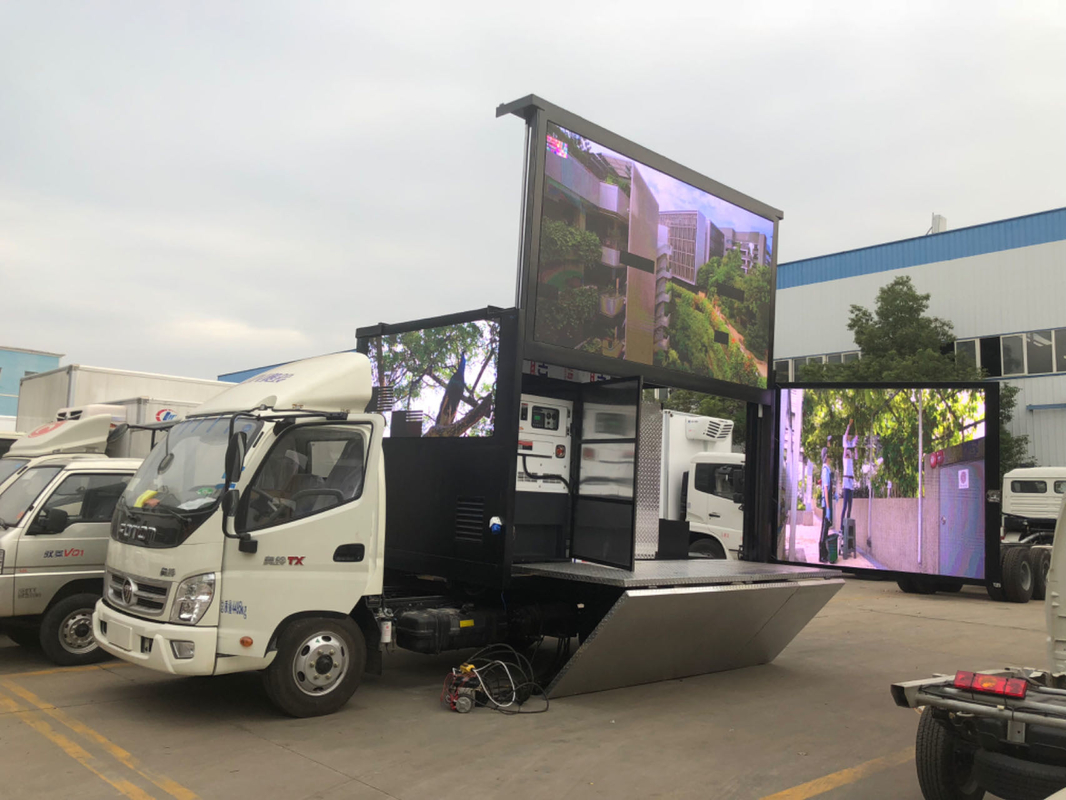 Мини-грузовик с рекламным щитом на открытом воздухе Фотон Платформа светодиодная мобильная рекламная коробка грузовик
